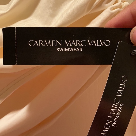 Ivory bathing suit bottom. NWT Carmen Marc Valvo - Picture 3 of 5